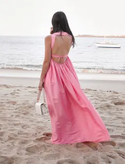 Oroton Strappy Sun Dress Pink Size AU 10 for rent on The Volte - image 6