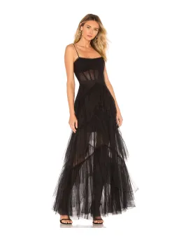 BCBGMAXAZRIA Tulle Gown Black Size 14 for rent on The Volte - image 1