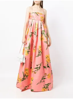 Leo Lin Marguerite Rose Dress Floral Size 12 for rent on The Volte - image 1