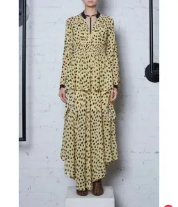 Ecology Layered Dress Black Spot Size 6 for rent on The Volte - image 1