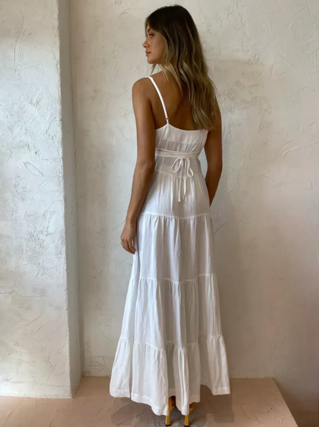 Hansen and Gretel Roberta Dress in Ivory Size S / AU 8 for rent on The Volte - main image