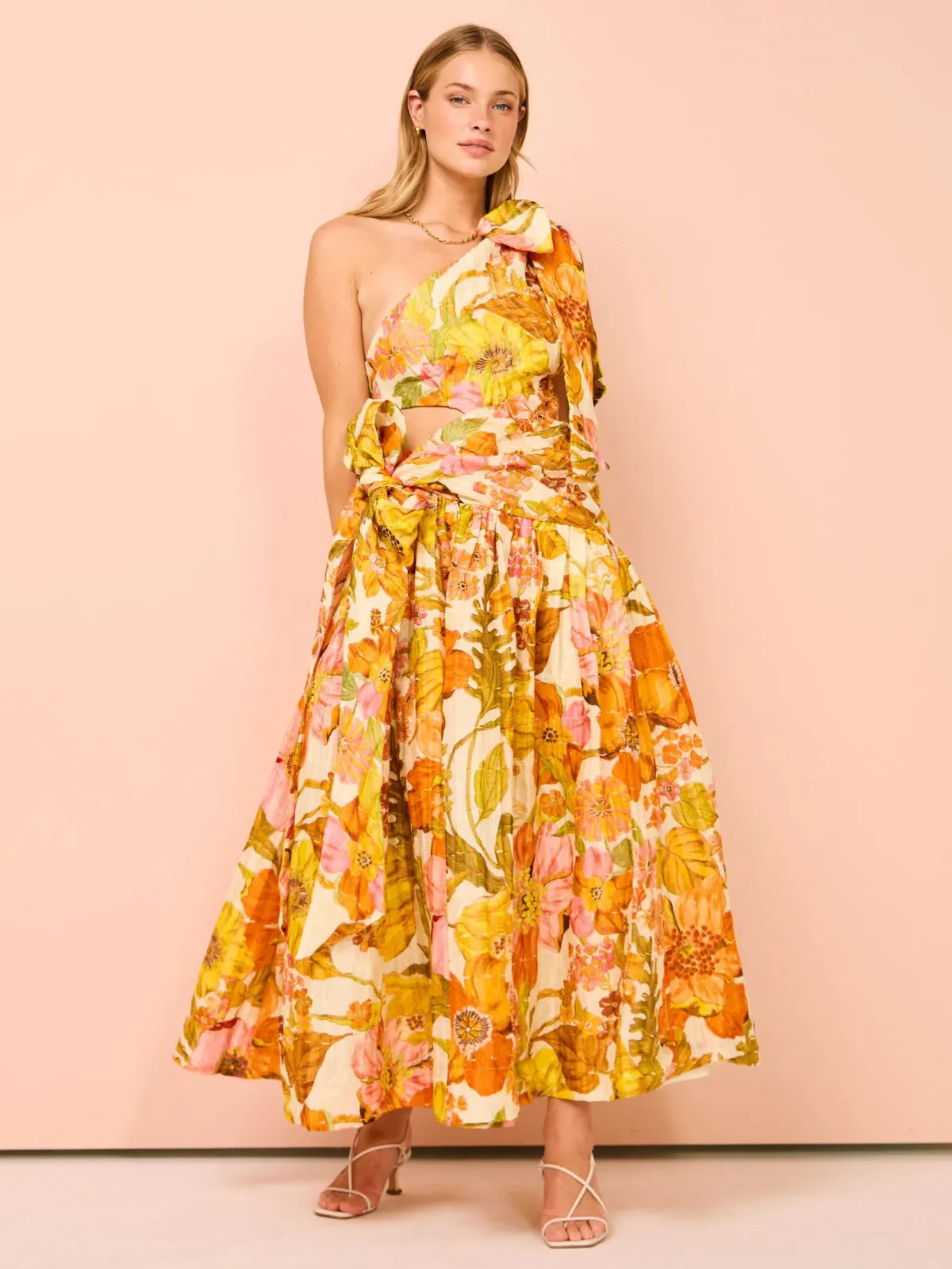 Alemais Silas One Shoulder Gown in Multi Size 8 - Image 1