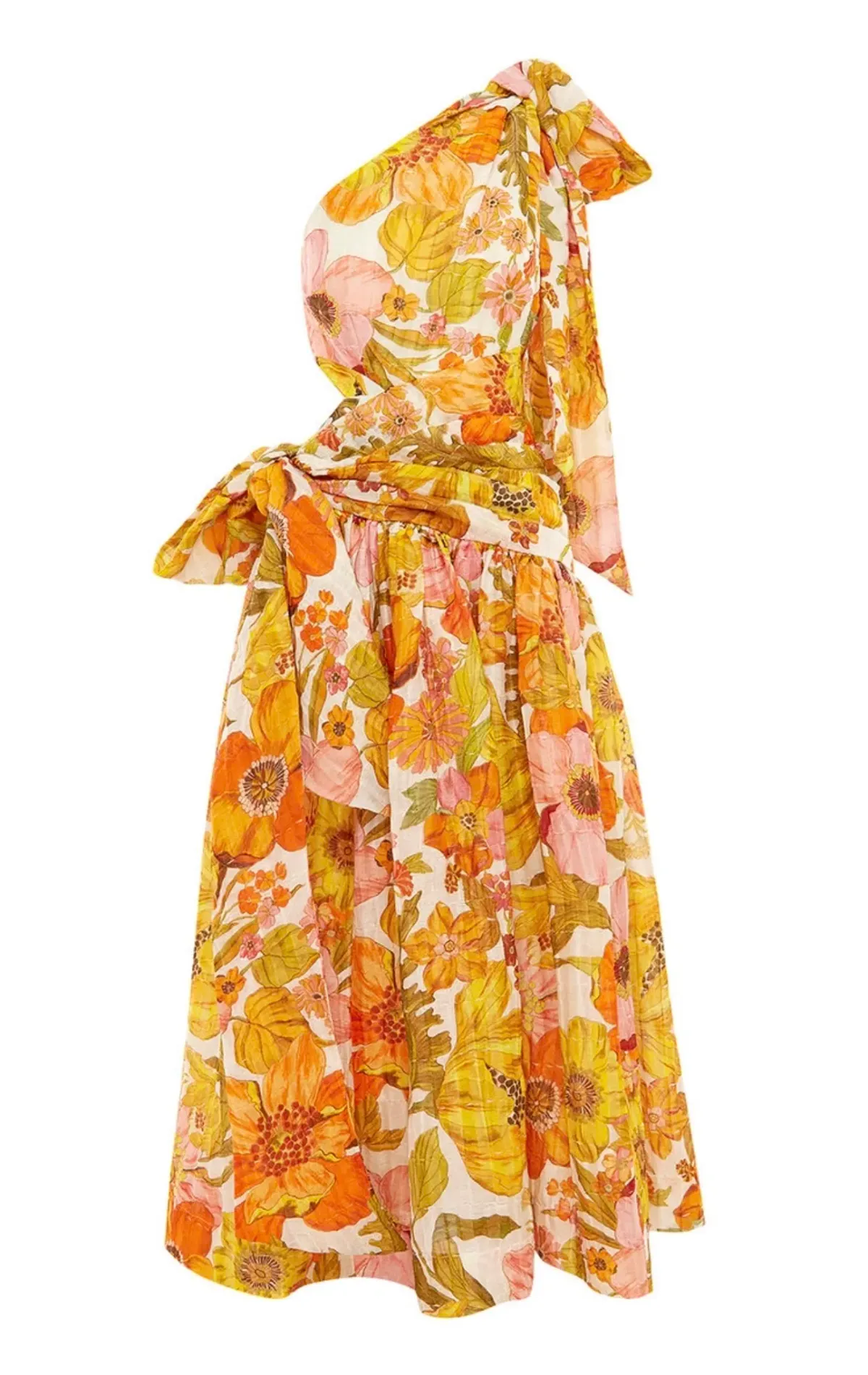 Alemais Silas One Shoulder Gown in Multi Size 8 - Image 4