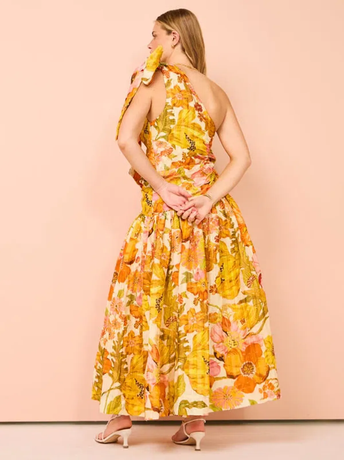 Alemais Silas One Shoulder Gown in Multi Size 8 - Image 3