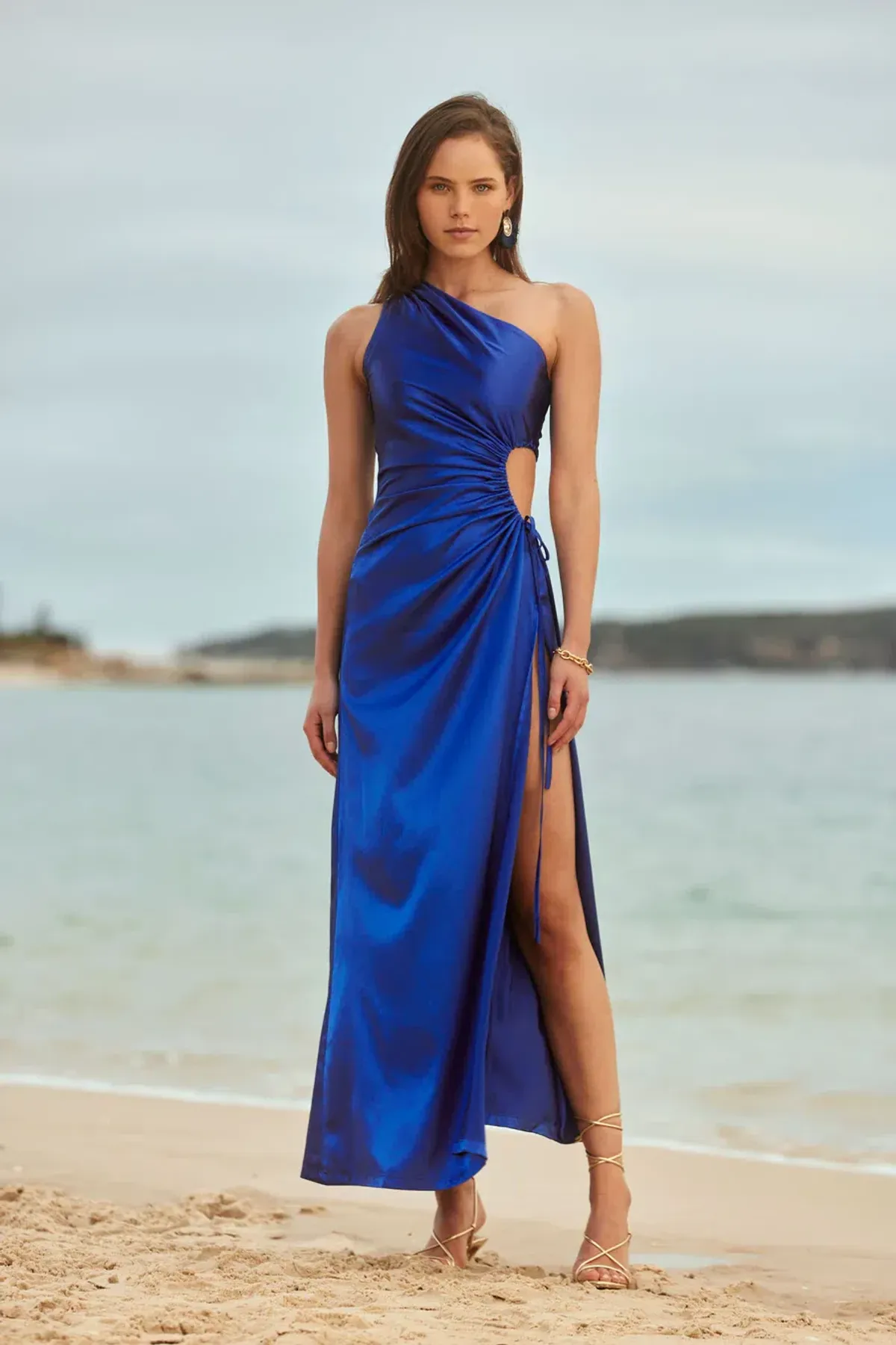 Sonya Moda Nour Maxi Dress Moroccan Cobalt Blue Size 10 - Image 1