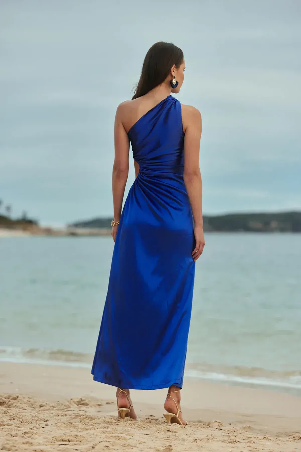 Sonya Moda Nour Maxi Dress Moroccan Cobalt Blue Size 10 - Image 2
