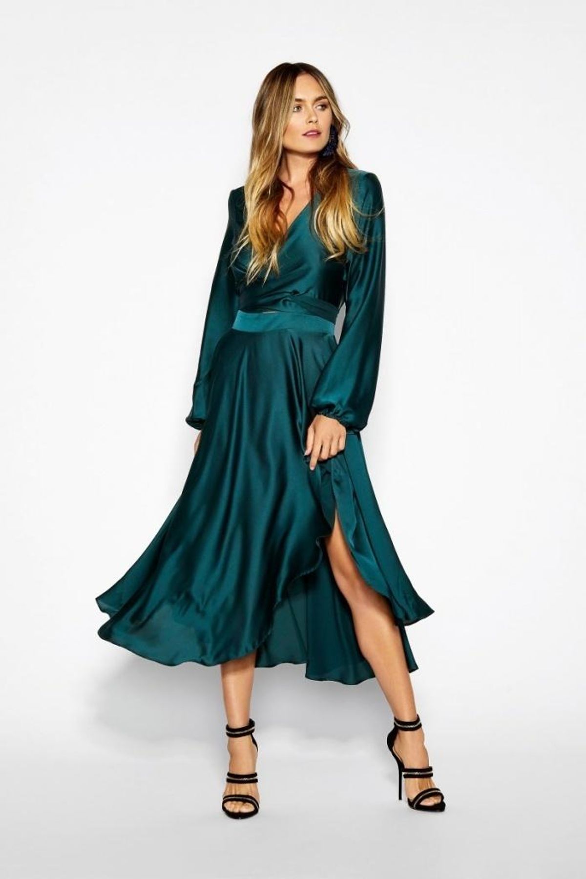 Sheike Fanciful Dress Peacock size 8 - Image 1