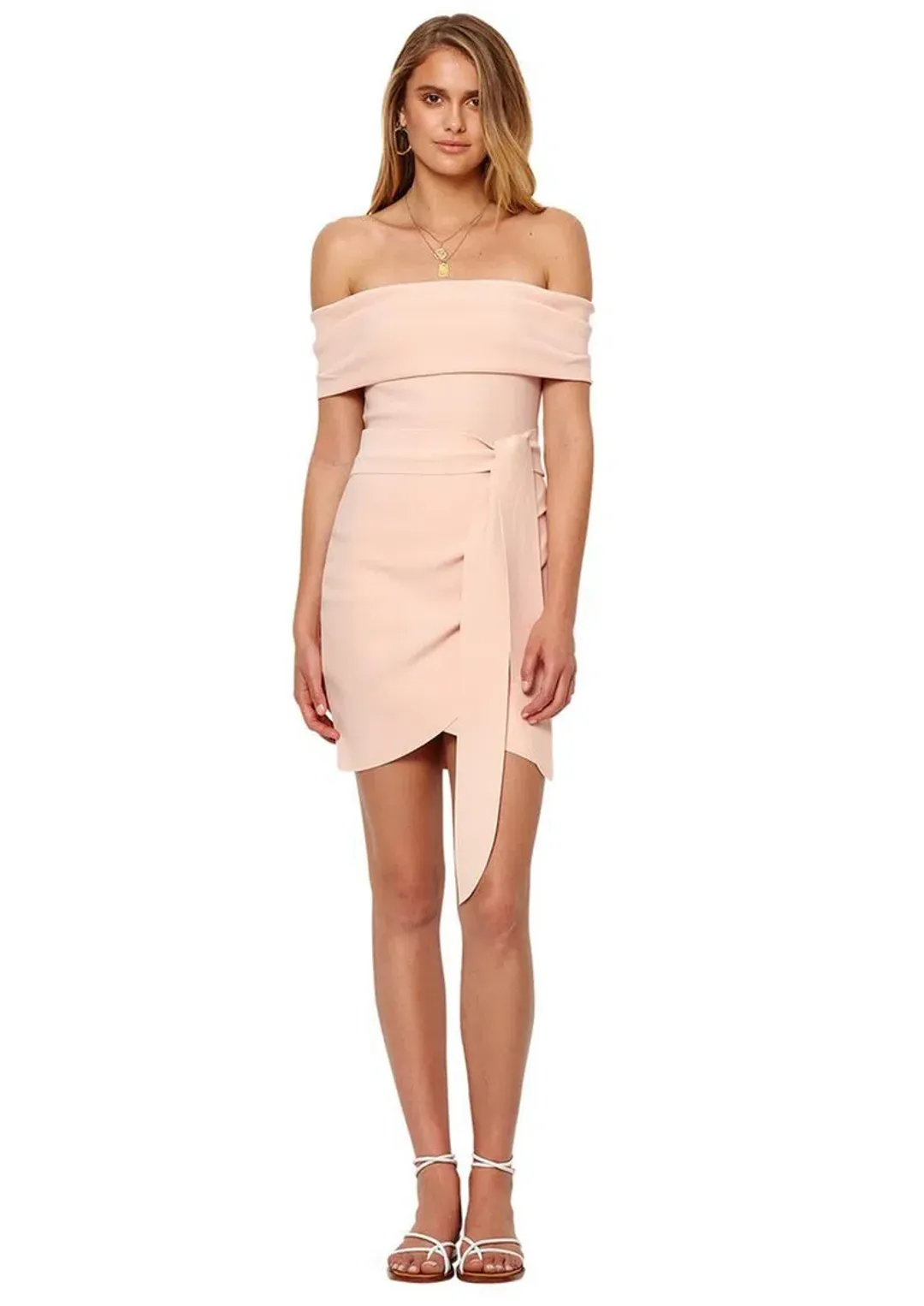 Bec & Bridge Marvellous Mini Dress Peach Size 10 for rent on The Volte - main image