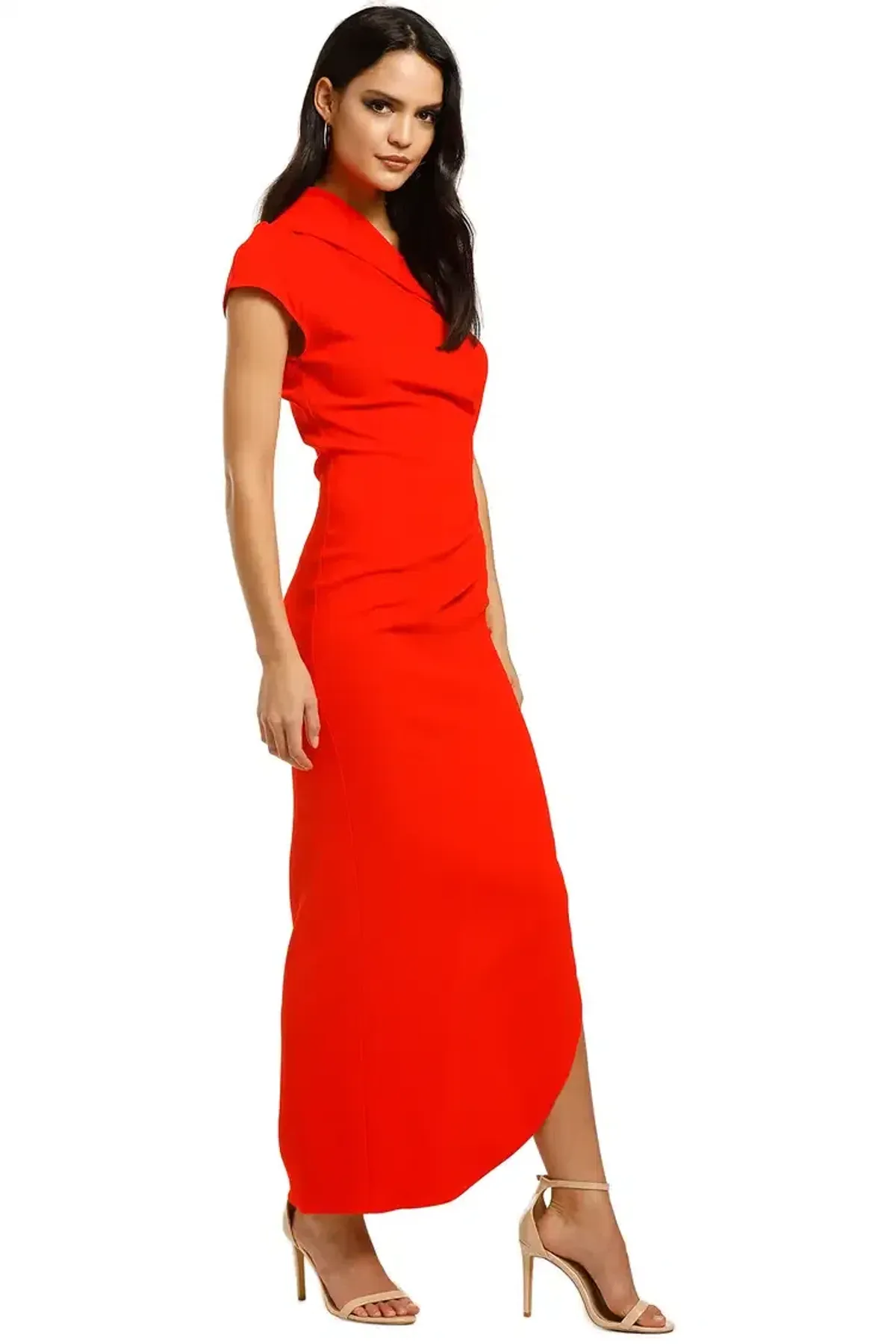 Ginger & Smart Curator Gown in Kinetic Red Size 16 - Image 4