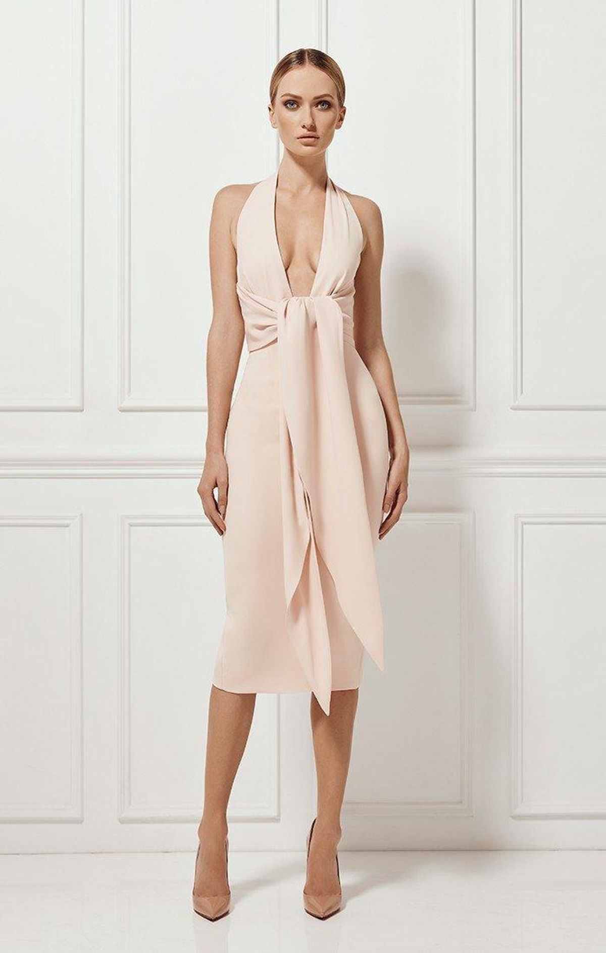 Misha Sian Dress Pink Size 10 for rent on The Volte - main image