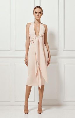 Misha Sian Dress Pink Size 10 for rent on The Volte - image 1