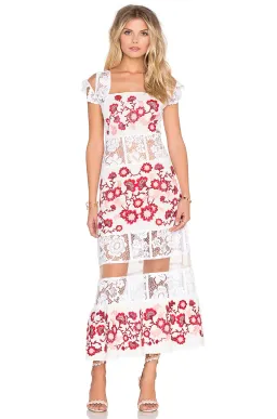 For Love and Lemons Cecelia Maxi Dress White Size 6 for rent on The Volte - image 1