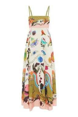 Alemais Evergreen Sundress Print Size 16 for rent on The Volte - image 4