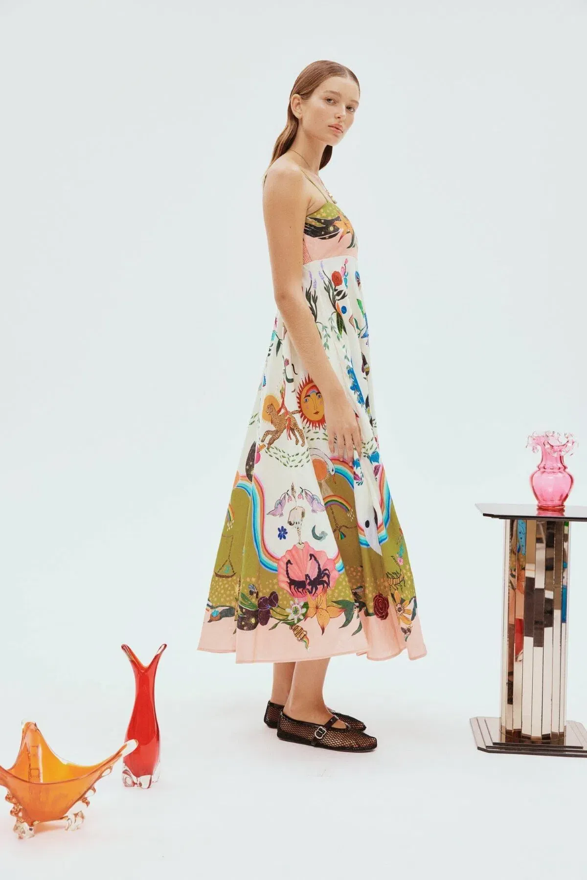 Alemais Evergreen Sundress Multi Print Size 12 - Image 2