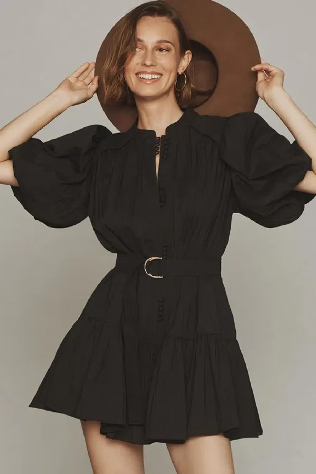 Acler Cardine Mini Dress Black Size 10 - Image 1