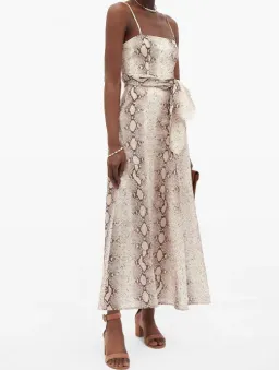 Zimmermann Bellitude Python Cut Out Dress Print Size 1 / 10 for rent on The Volte - image 2