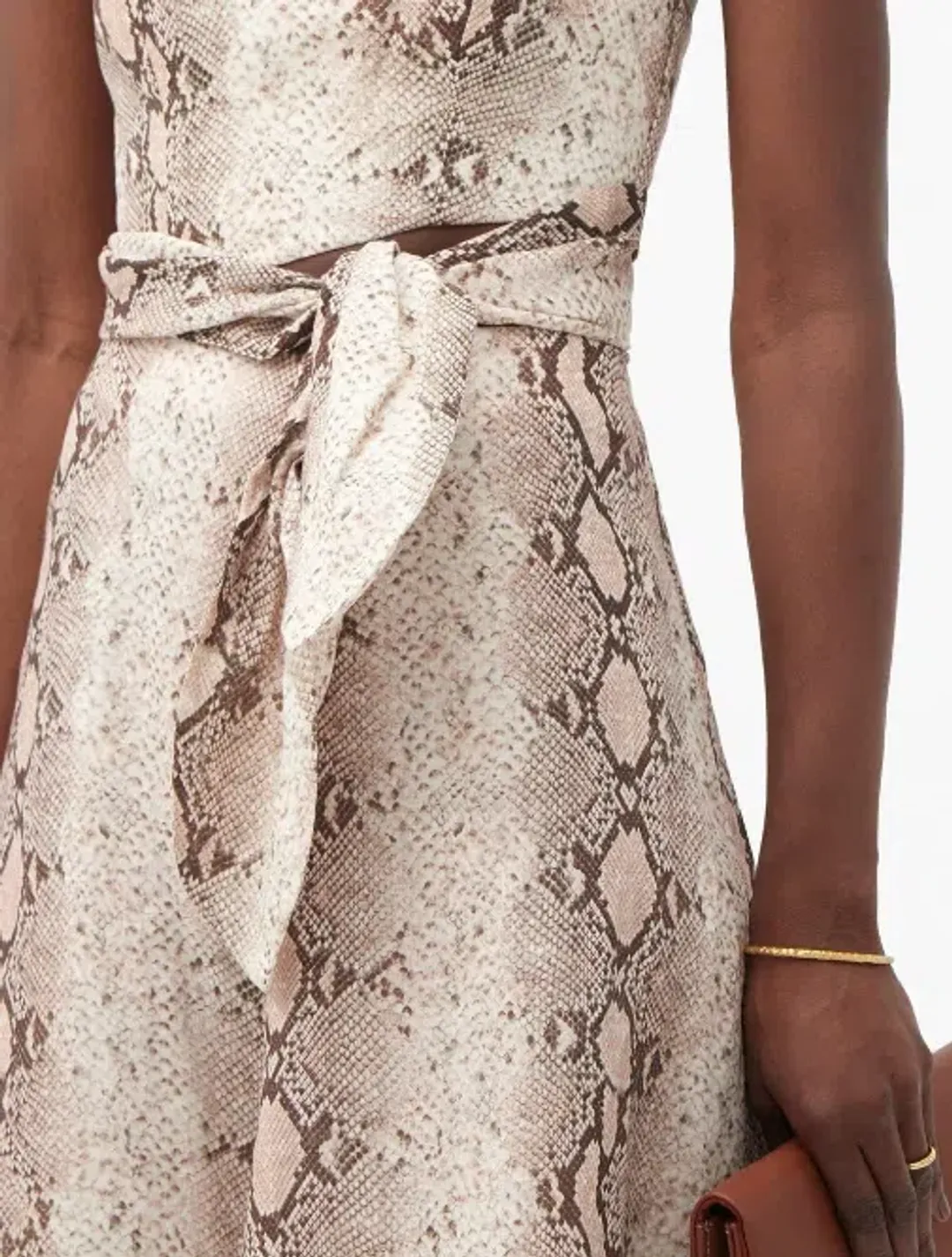 Zimmermann Bellitude Python Cut Out Dress Print Size 1 / 10 for rent on The Volte - main image