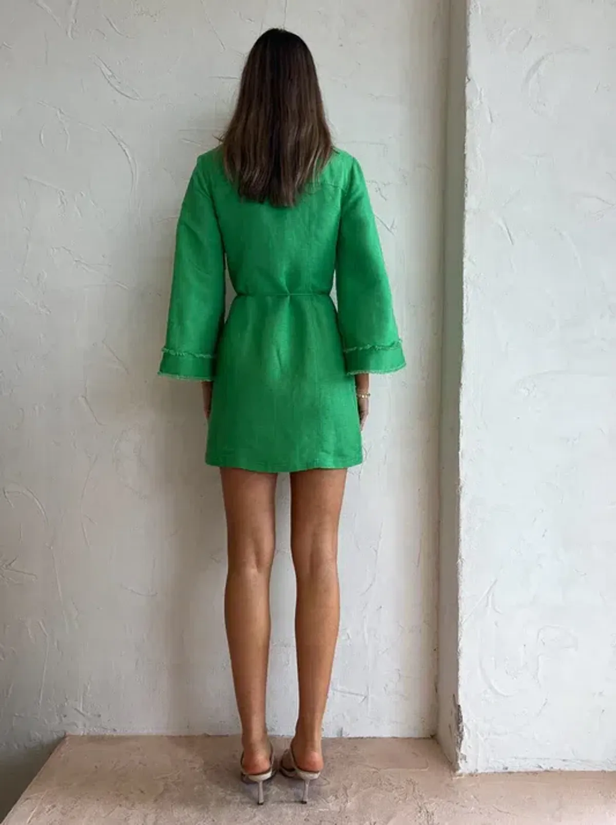 Significant Other Aleksandra Mini Dress in Sea Green Size 12 - Image 2