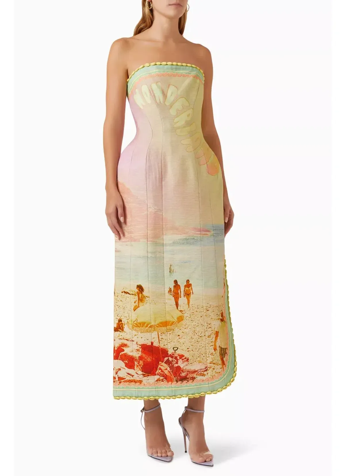 Zimmermann Coaster Structured Midi Dress Multi Print Size 3 / AU 14 - Image 2