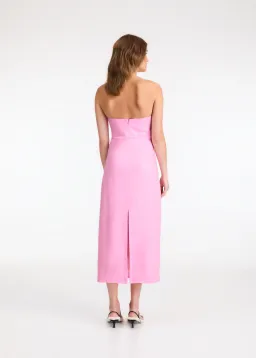 Roame Perez Midi Dress Pink Size 12 for rent on The Volte - image 3