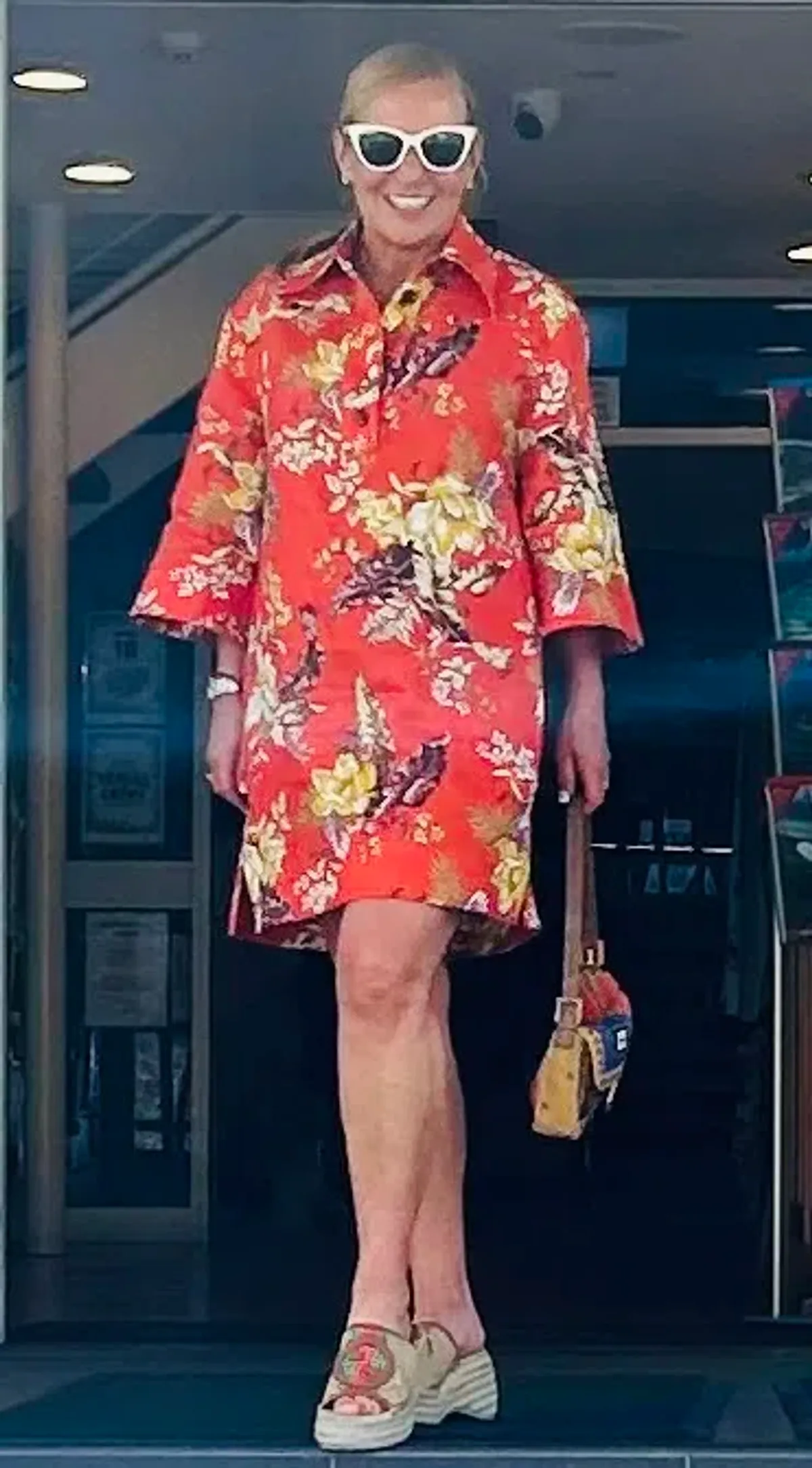 Zimmerman Matchmaker Tunic Dress in Red Tropical Floral Size 0 /AU 8 - Image 3
