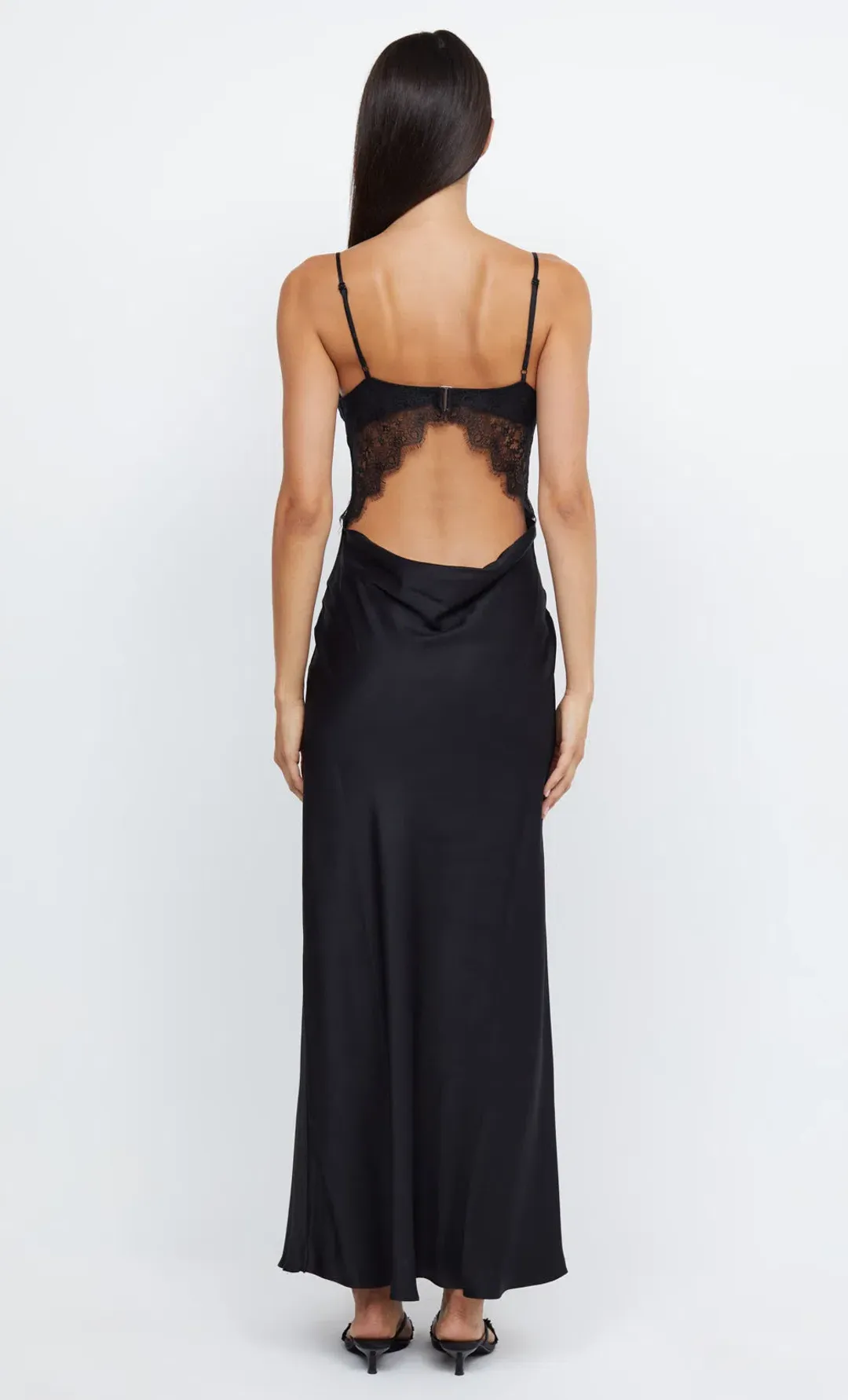Bec & Bridge Emery Lace Maxi Dress Black/Black Size 8 for rent on The Volte - main image