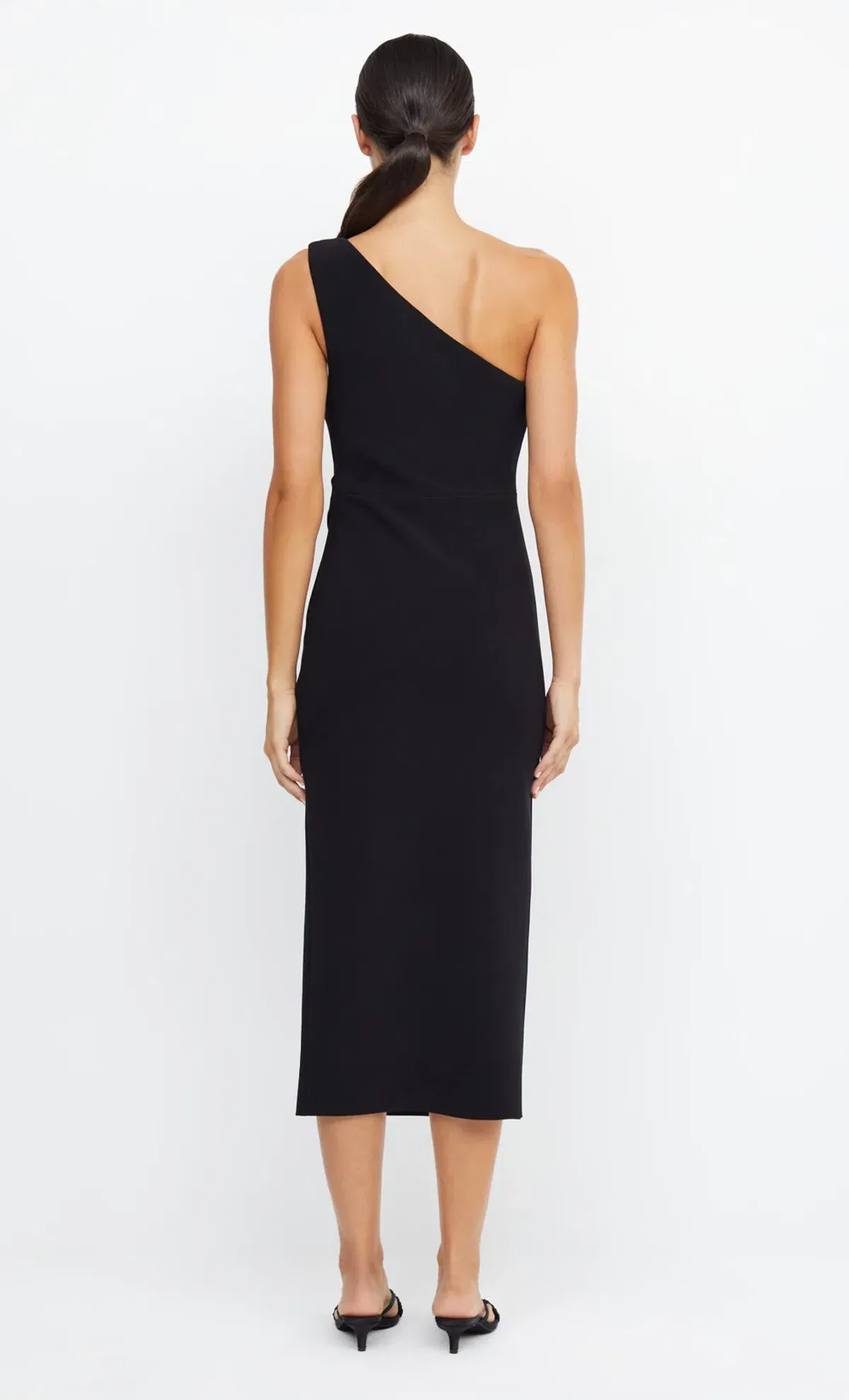 Bec & Bridge Be Mine Asym Midi Dress in Black - Image 3