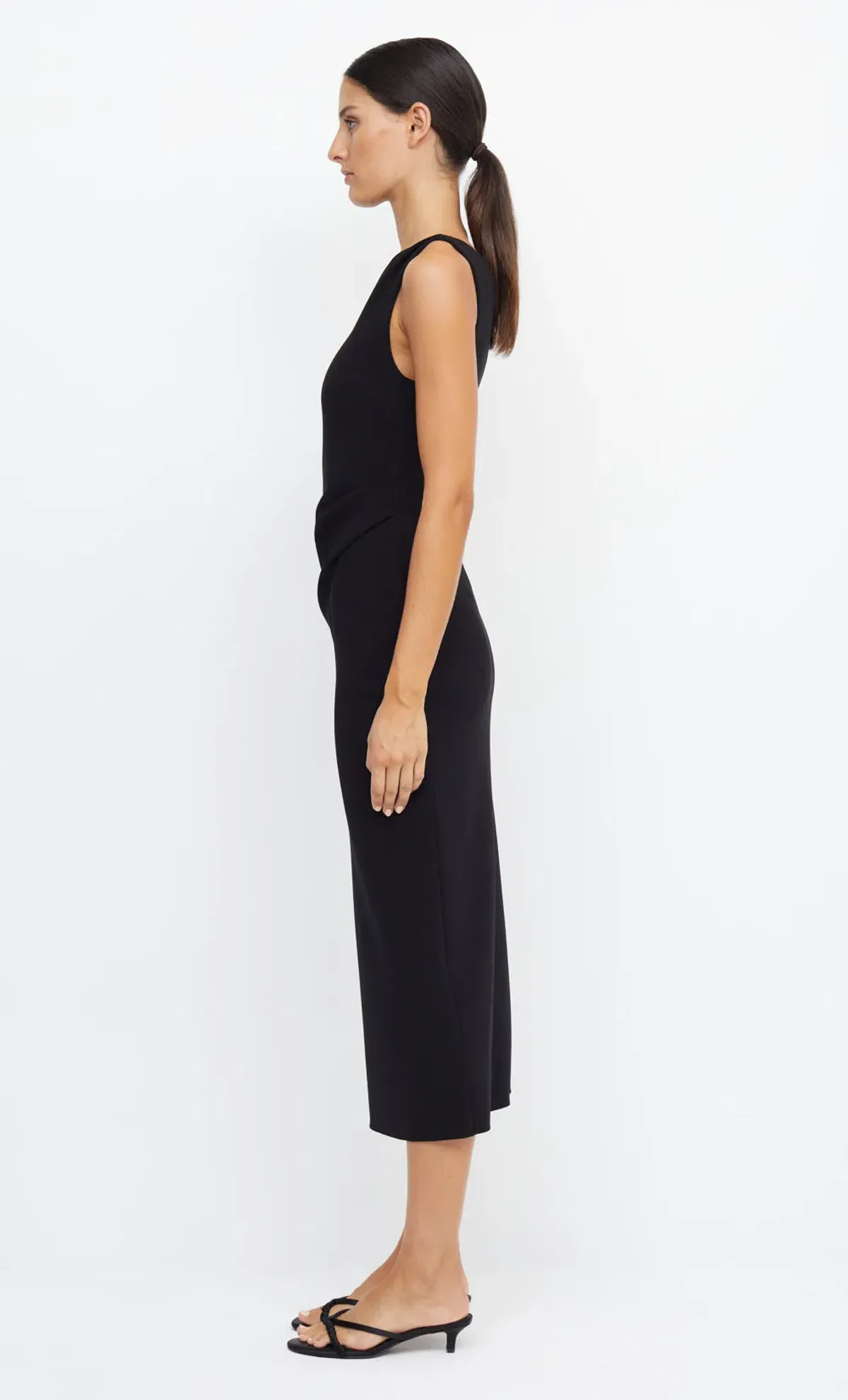 Bec & Bridge Be Mine Asym Midi Dress in Black - Image 2