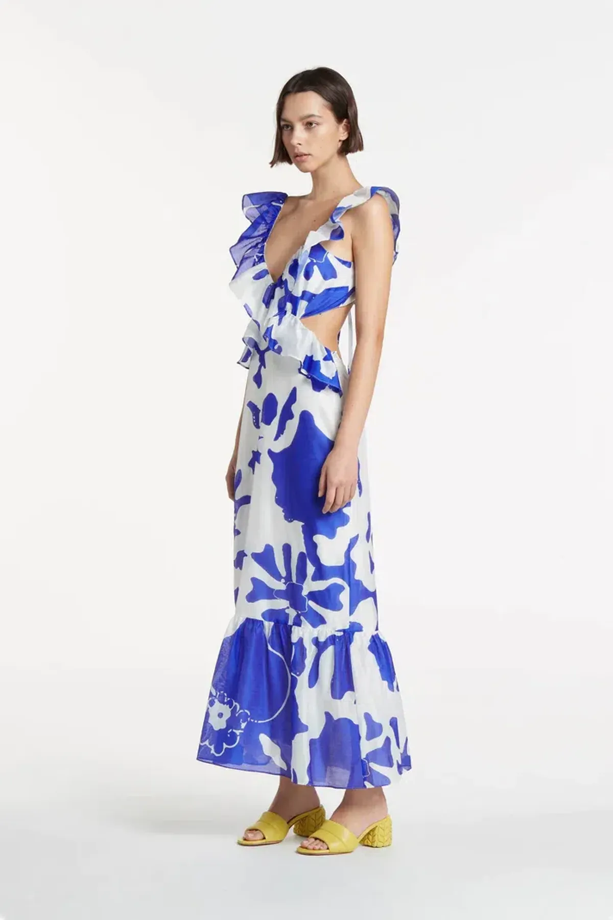 Sir the Label Vivi Frill Maxi Dress Print Size 0 / AU 6 - Image 2