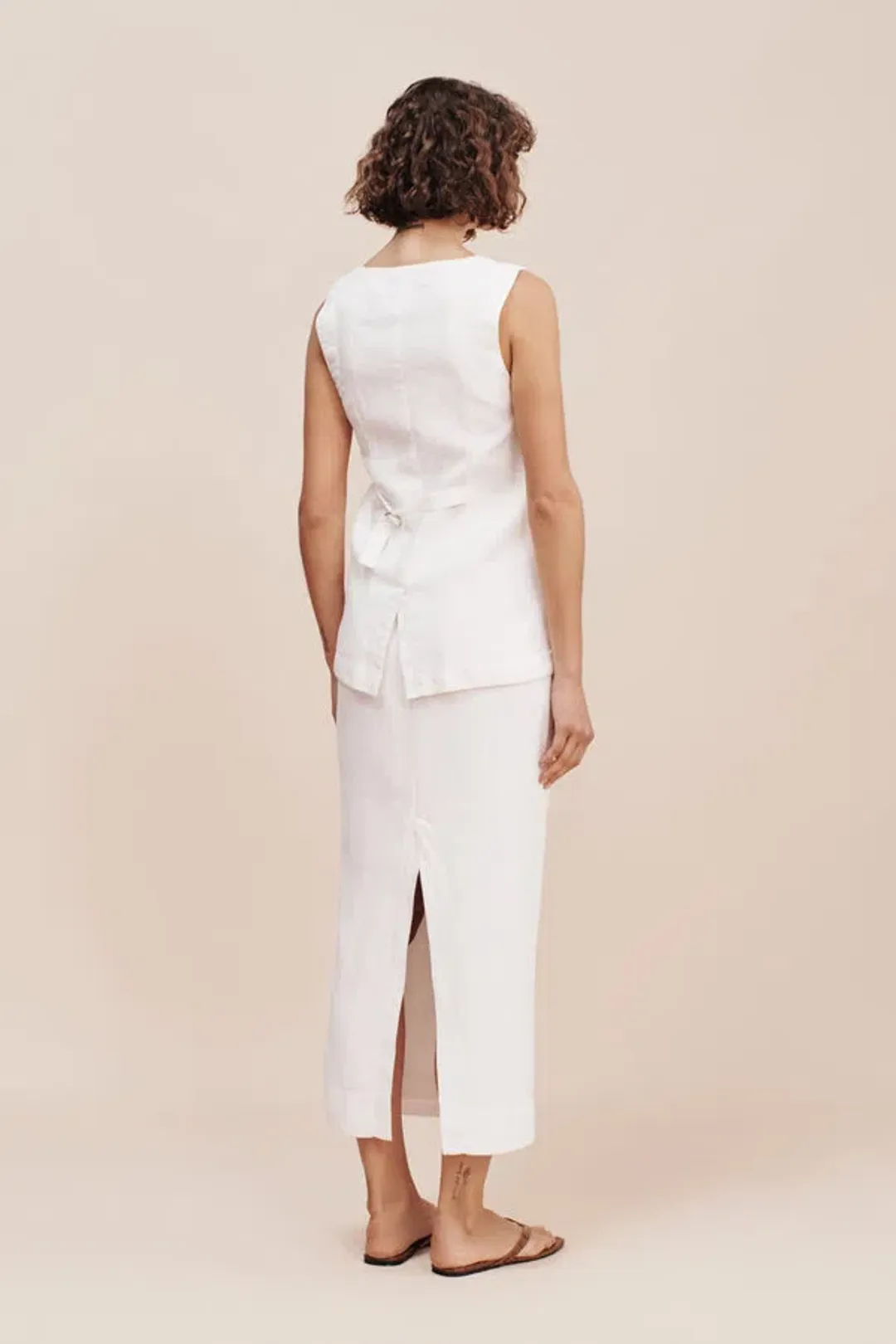 Posse Emma Vest and Skirt Set White Size S / AU 8 for rent on The Volte - main image