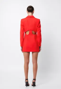 Mossman Bare Minimum Blazer Dress Red Size 10 for rent on The Volte - image 3