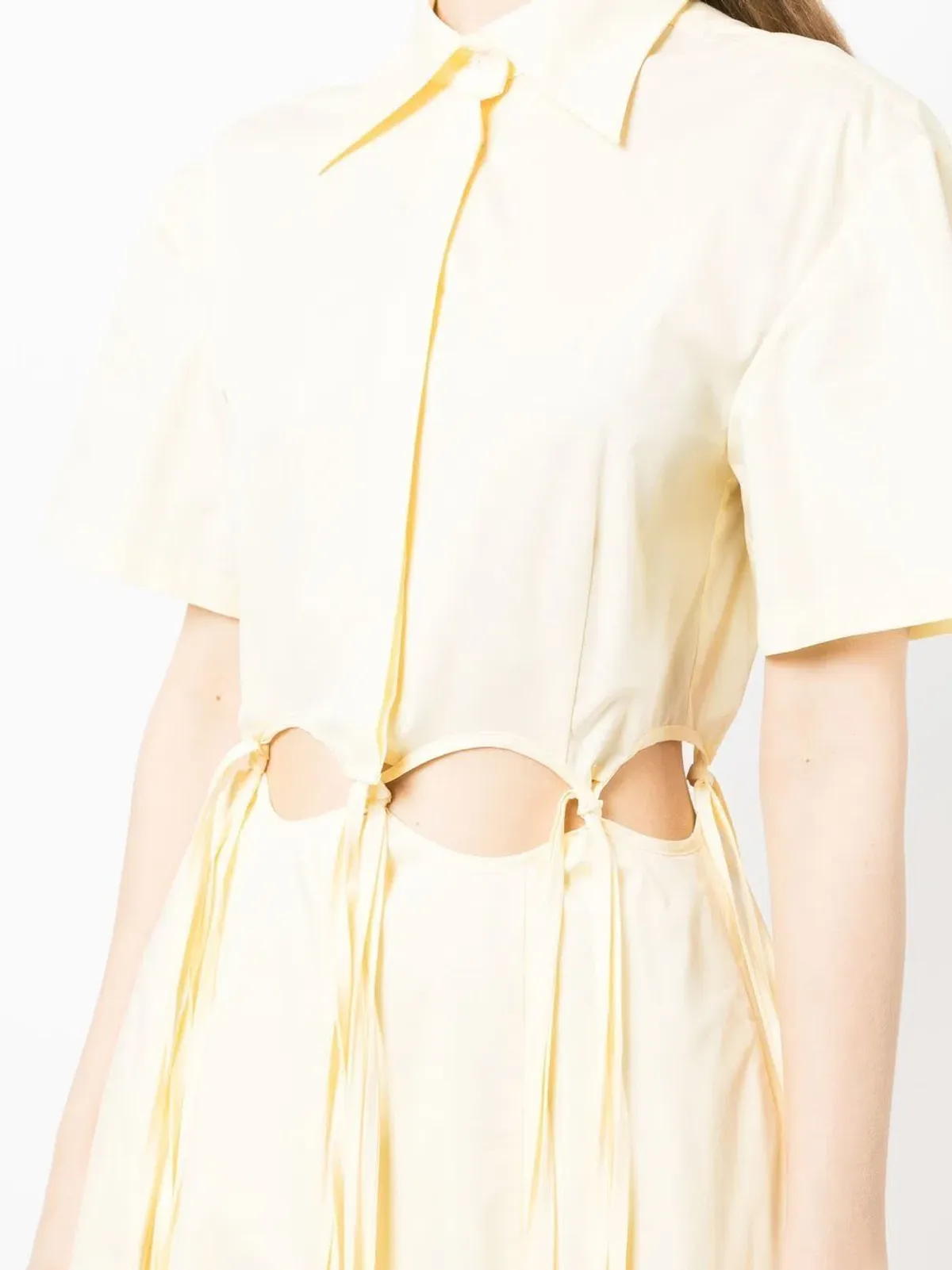 Anna Quan Ondine Cut Out Maxi Dress Sorbet Lemon Yellow Size 8 - Image 9