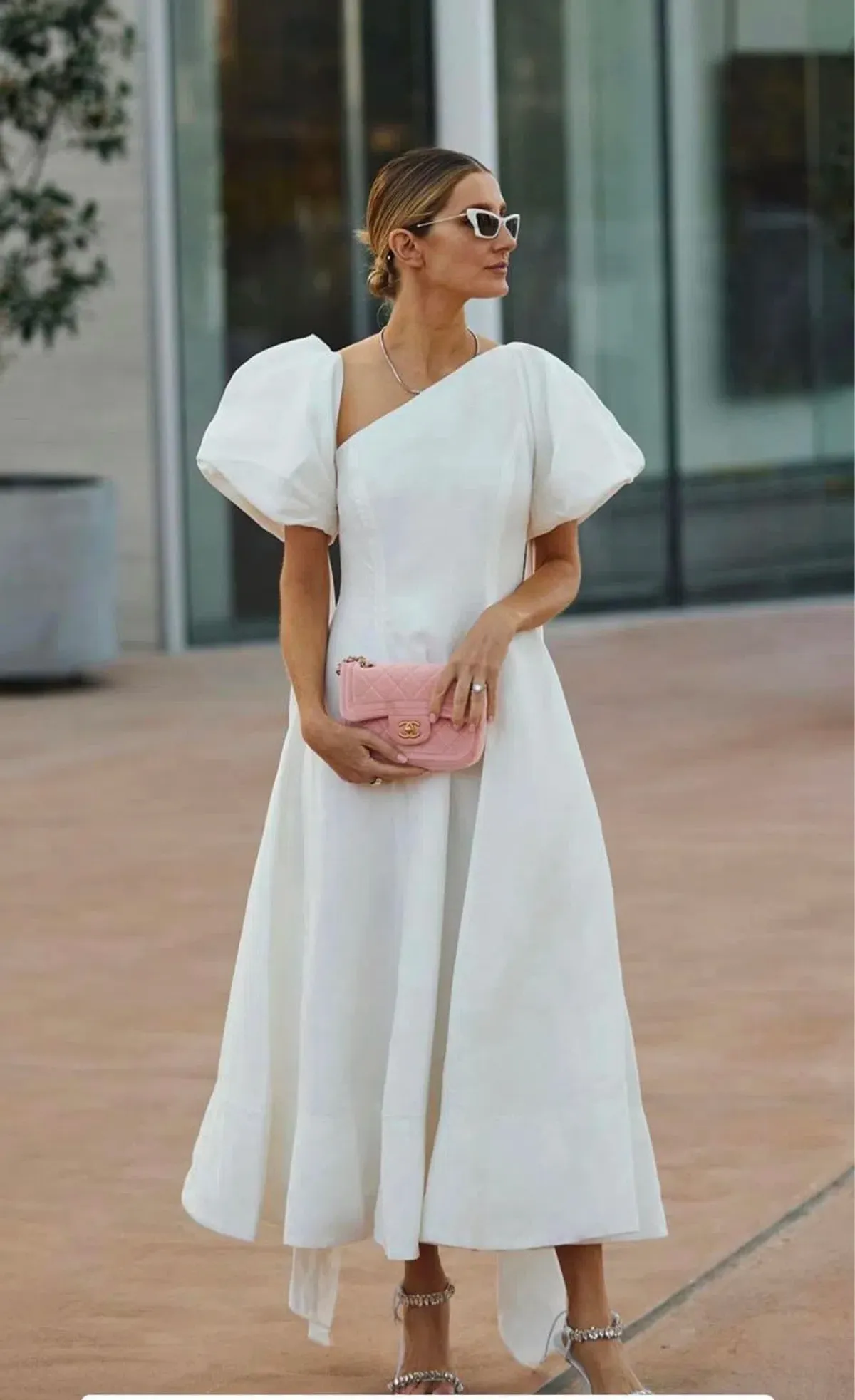 Aje Arista Tulip Sleeve Midi Dress Ivory Size 14 - Image 2