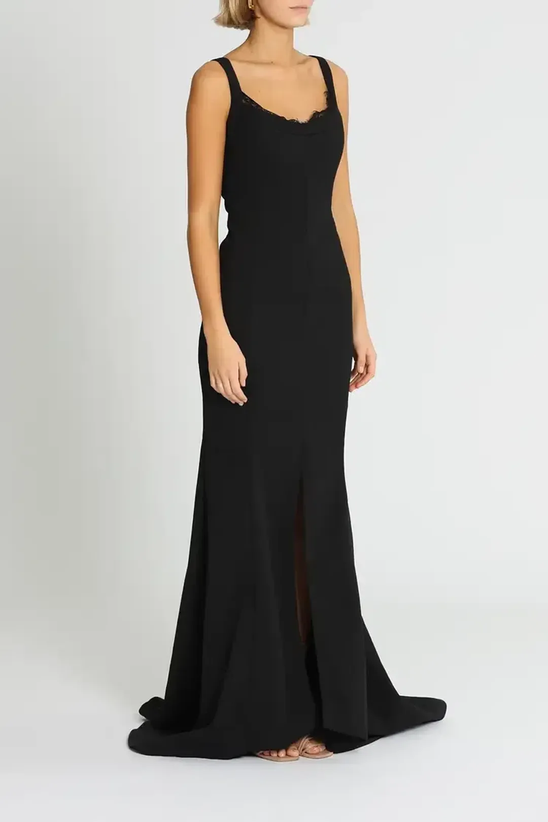 Grace and Hart Calliope Gown in Black Size 12 for rent on The Volte - main image