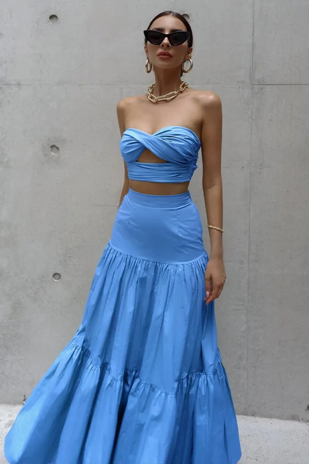 Runway the Label Ayla Set in Periwinkle Blue Size 8 for rent on The Volte - main image