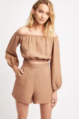 Kookai Shoreline Set Nude Brown Size 36 / AU 8 for rent on The Volte - image 1