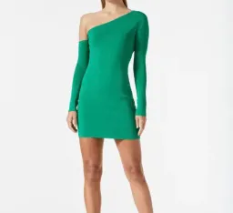 San Sloane Erika Mini Dress Fern Green Size 8 for rent on The Volte - image 2