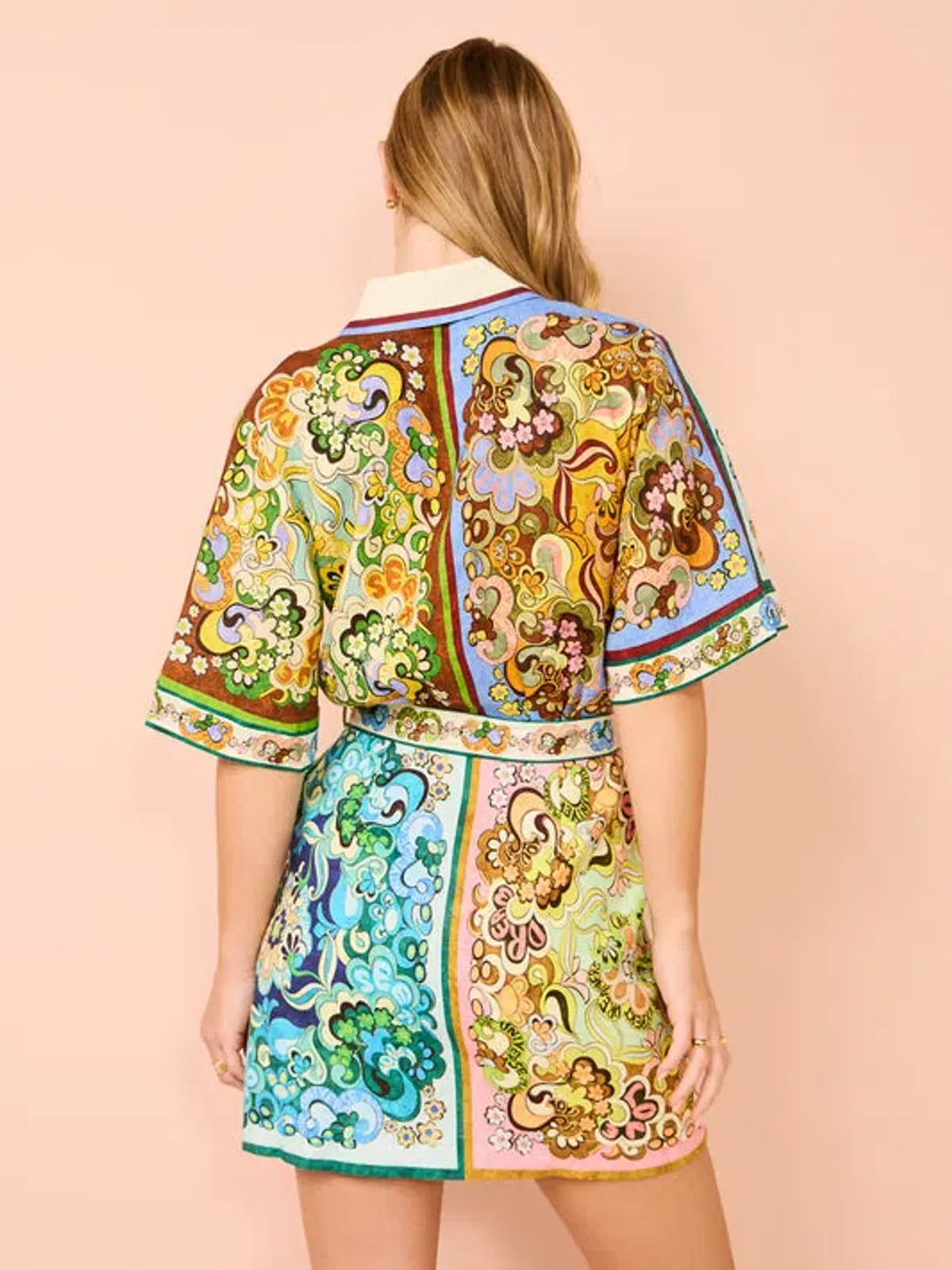 Alemais Evergreen Mini Dress Multi Size 8 - Image 3