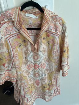 Zimmermann Cream Kaftan Dress Size 0 for rent on The Volte - image 1