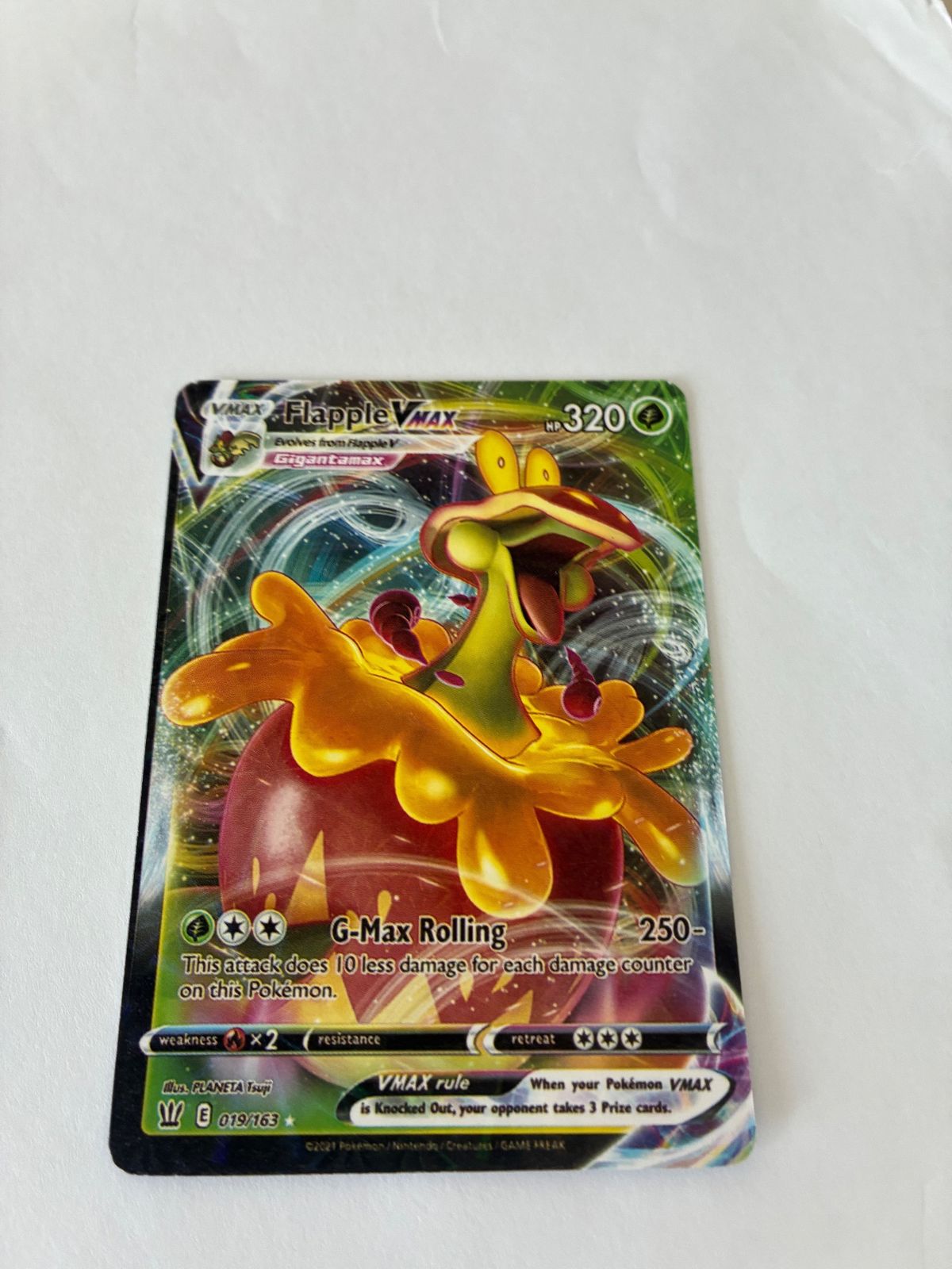 Pokémon Flapple VMAX Trading Card for rent on The Volte - main image