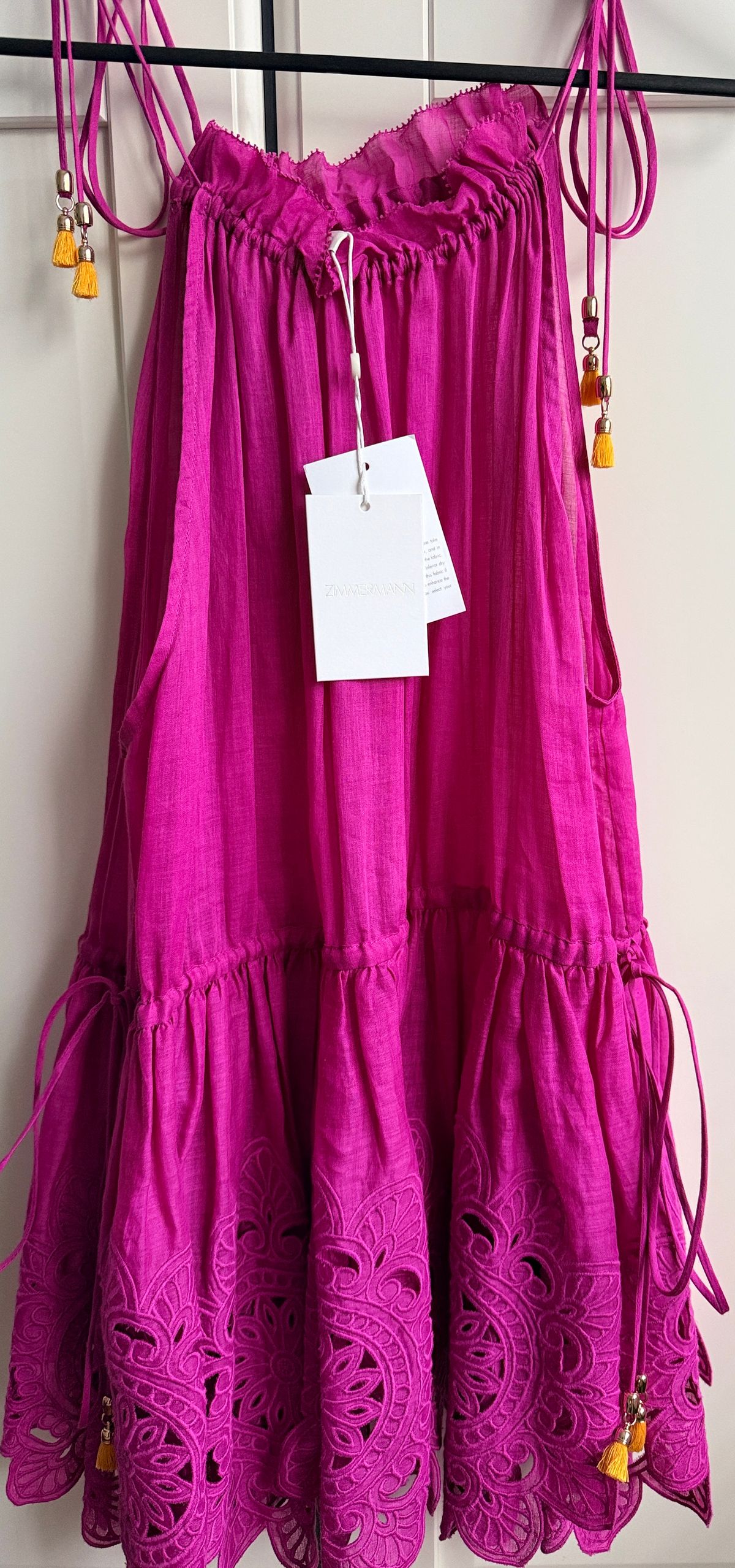 ZIMMERMANN, Teddy Scallop Tie Top Size 2 for rent on The Volte - main image