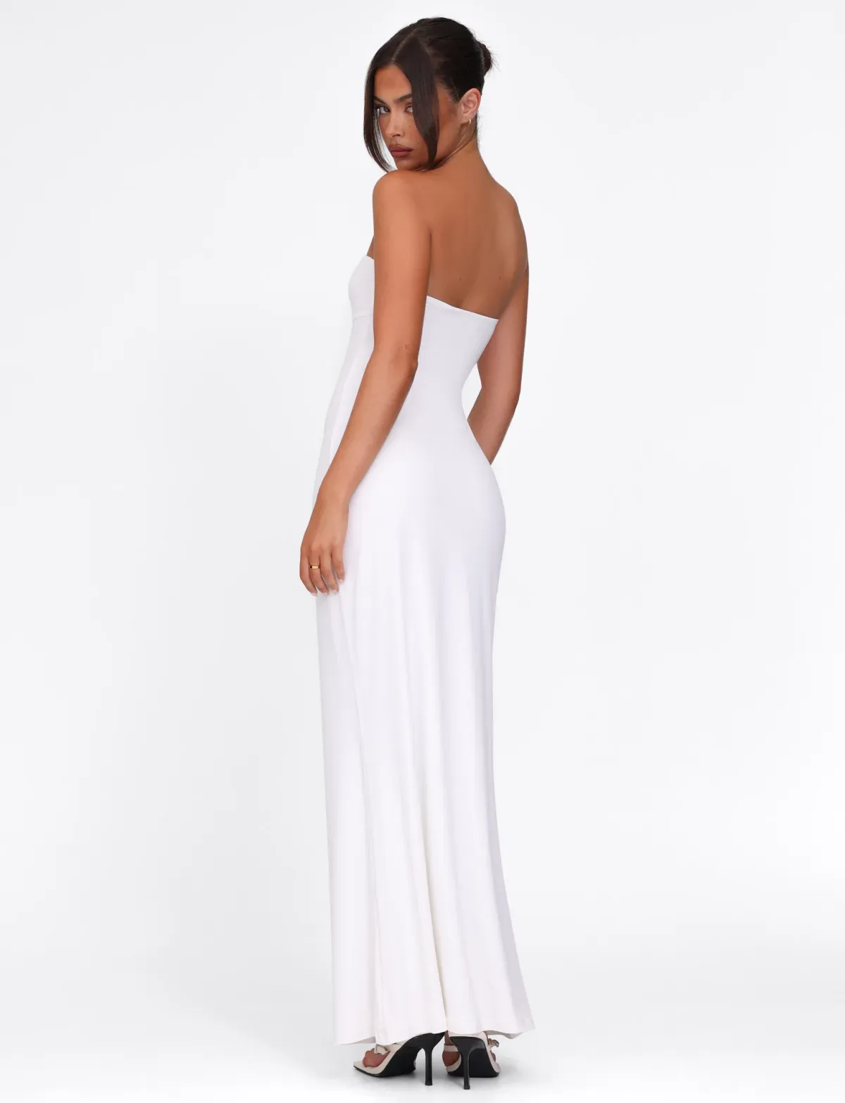 Tiger Mist Cecily White Shell Detail Maxi Slip Dress XS - Image 2