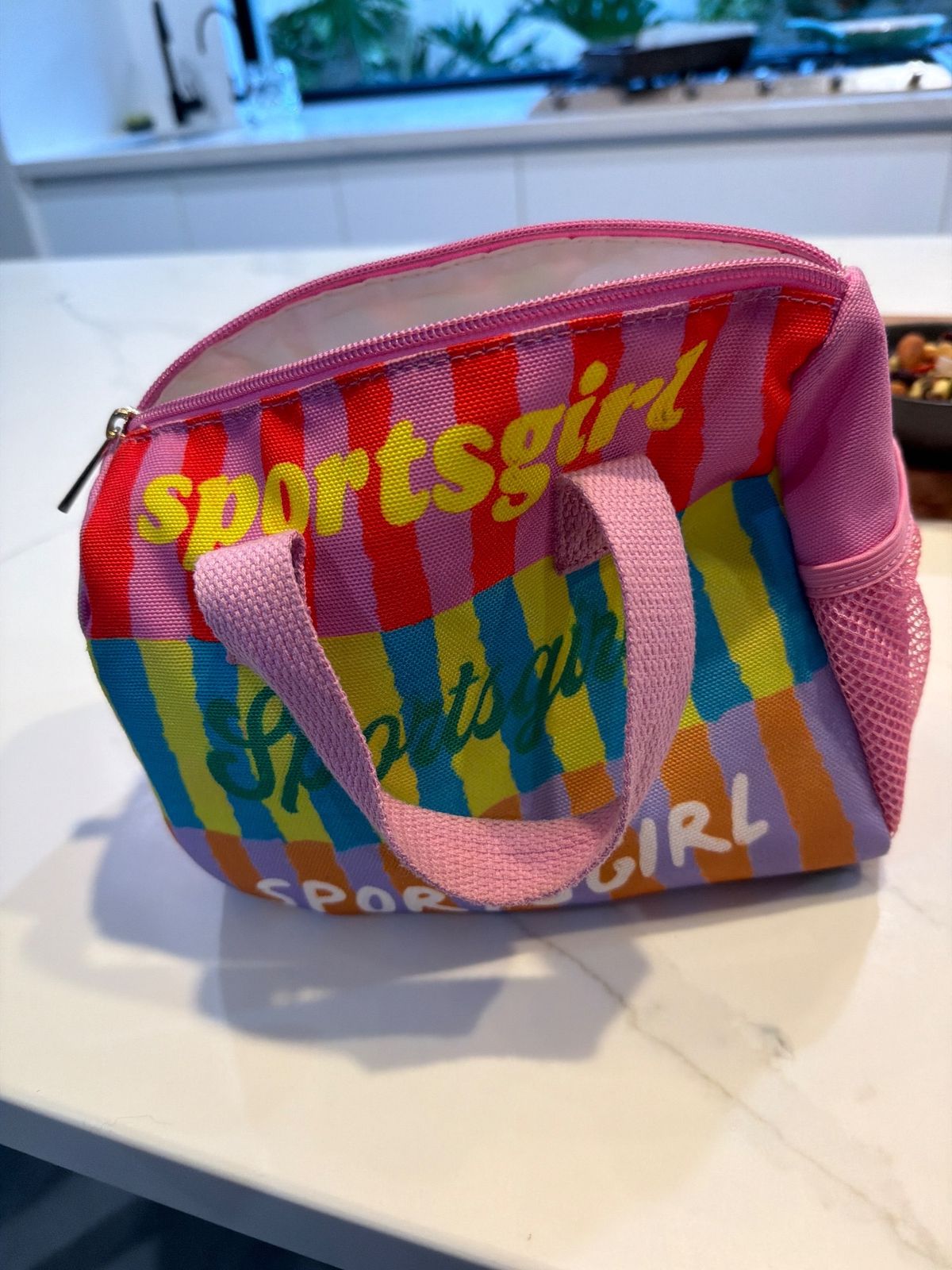 Spice Girls Pink Canvas Colorblock Handbag for rent on The Volte - main image