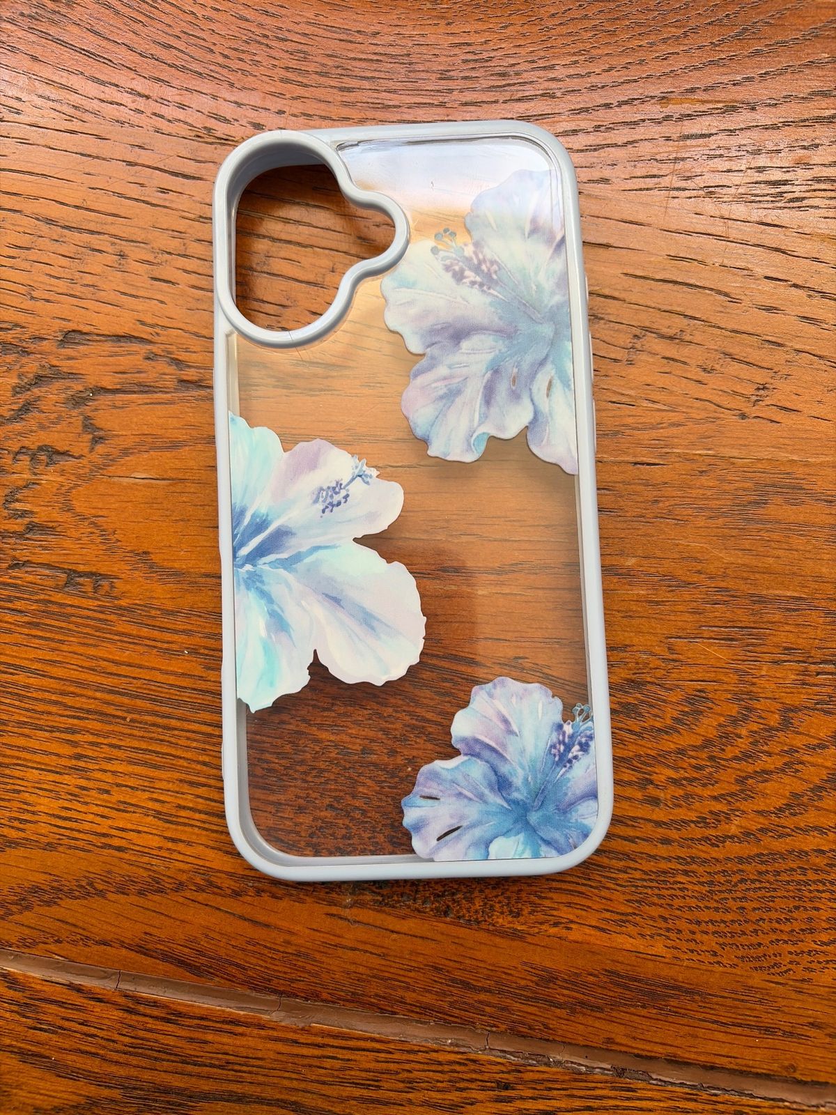 iPhone 16 case blue hibiscus for rent on The Volte - main image