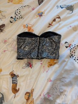 Mojito Silver Sequin Corset Size 8 for rent on The Volte - image 2
