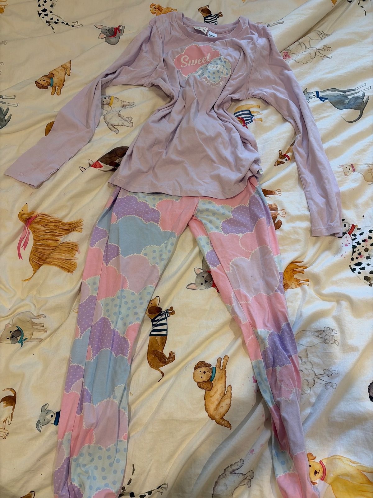 Peter Alexander pjs purple pink and blue sweet dreams - Image 1