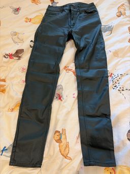 Picnic Women's Dark Green Straight Leg Jeans Size M for rent on The Volte - image 1