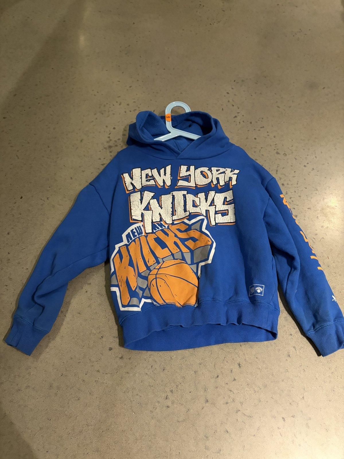 Cotton On Kids New York Knicks Pullover Hoodie Size 9-10 - Image 1