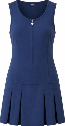 NEXT Navy Zip-Front Pleated Mini Dress Size 13-14 Years for rent on The Volte - image 1