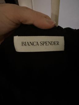 Bianca Spender Women's Black Off-Shoulder Puff Sleeve Blouse M for rent on The Volte - image 2